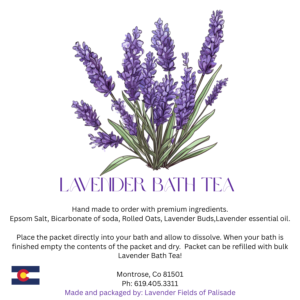 Lavender Bath Tea Bulk